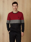 Пижама мужская Doreanse 4734 чёрная с бордовым