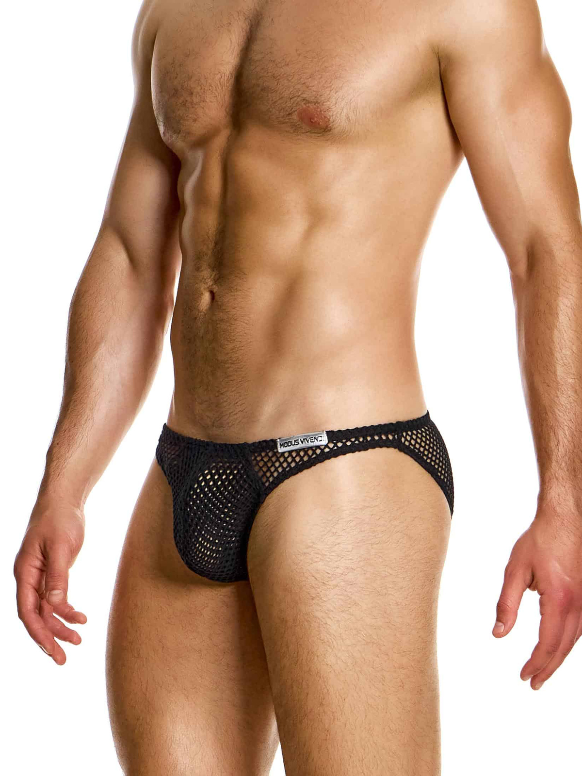 Трусы-слипы мужские Modus Vivendi 05414 чёрные в сеточку