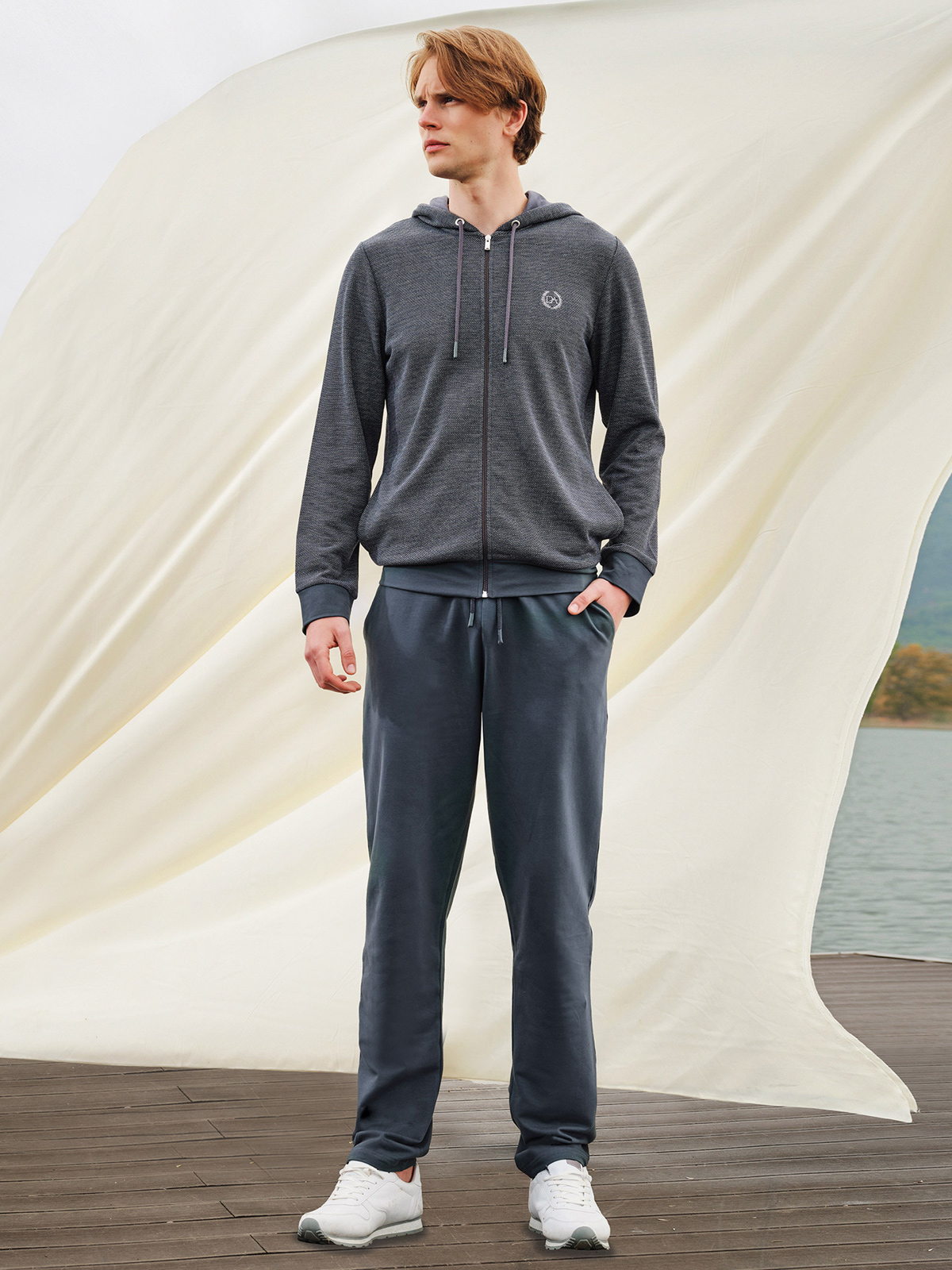 Пижама мужская Doreanse 4653 тёмно-серая