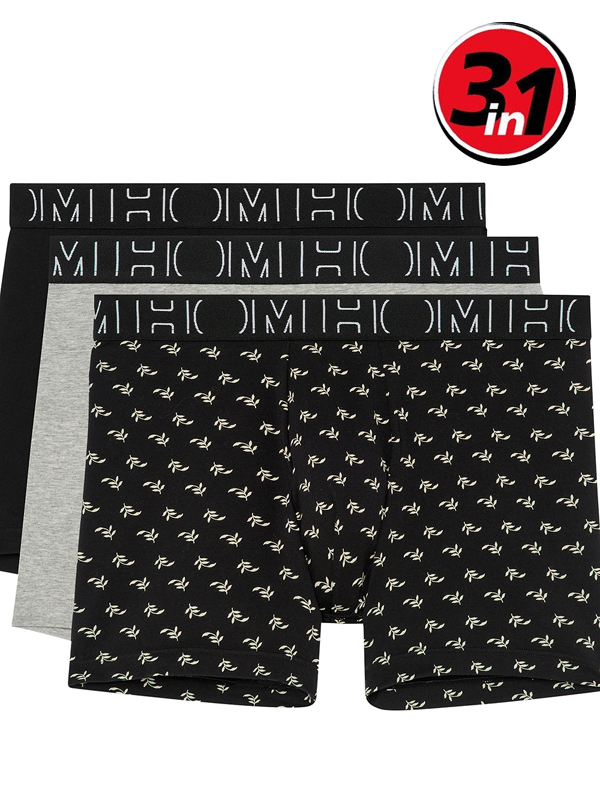 Комплект трусов-боксеров мужских удлинённых HOM 40-2526