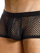 Трусы-хипсы мужские Modus Vivendi 05421 чёрные в крупную сеточку