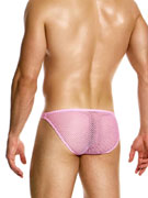 Трусы-слипы мужские Modus Vivendi 08018 розовые в крупную сеточку