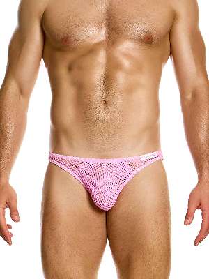 Трусы-слипы мужские Modus Vivendi 08018 розовые в крупную сеточку