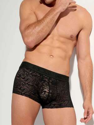 трусы-хипсы мужские кружевные HOM 40-2888 чёрные