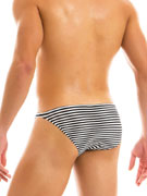 Трусы-слипы мужские Modus Vivendi 10812 в чёрно-белую полоску
