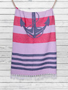 Пляжное полотенце (плед) Doreanse 824 с жаккардовым изображением якоря