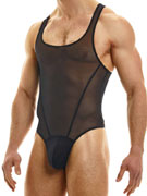 Стринг-Боди мужское Modus Vivendi 09381 чёрное