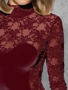боди женское кружевное Doreanse 12444 бордовое