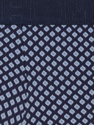 Комплект трусов-боксеров мужских HOM 40-3102 тёмно-синие + тёмно-синие с цветным принтом