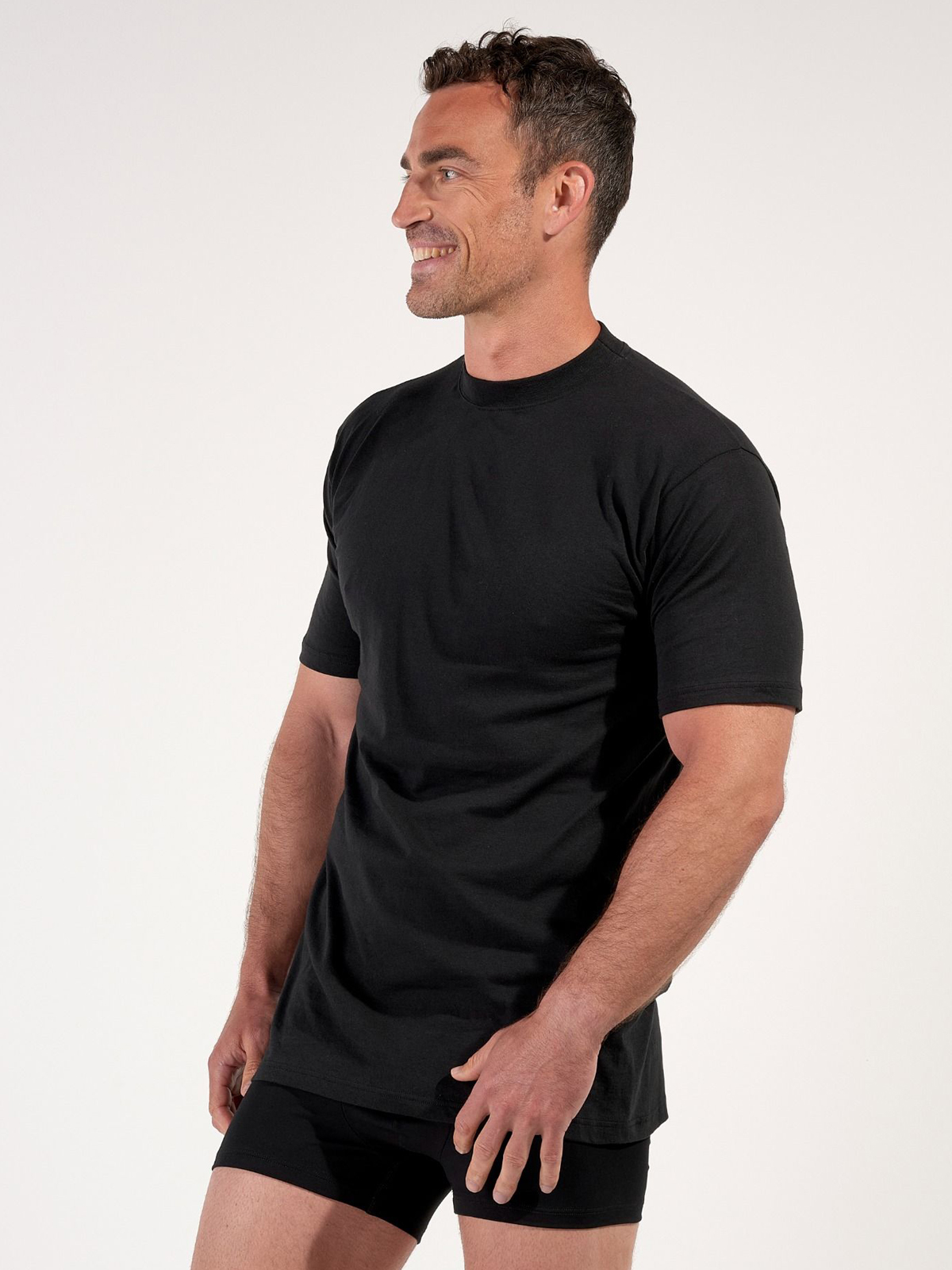 Футболка мужская HOM 40-5508 чёрная