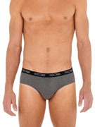 Комплект трусов-брифов мужских HOM 40-2467 чёрные, серые, синие