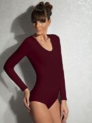 Боди женское Doreanse Modal Basic 12401 бордовое