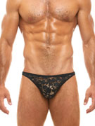 Трусы-слипы мужские кружевные Modus Vivendi 04111 чёрные