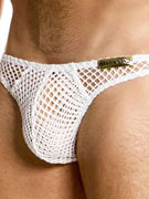 Трусы-слипы мужские Modus Vivendi 05414 белые в крупную сеточку