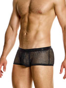 Трусы-хипсы мужские Modus Vivendi 05421 чёрные в крупную сеточку