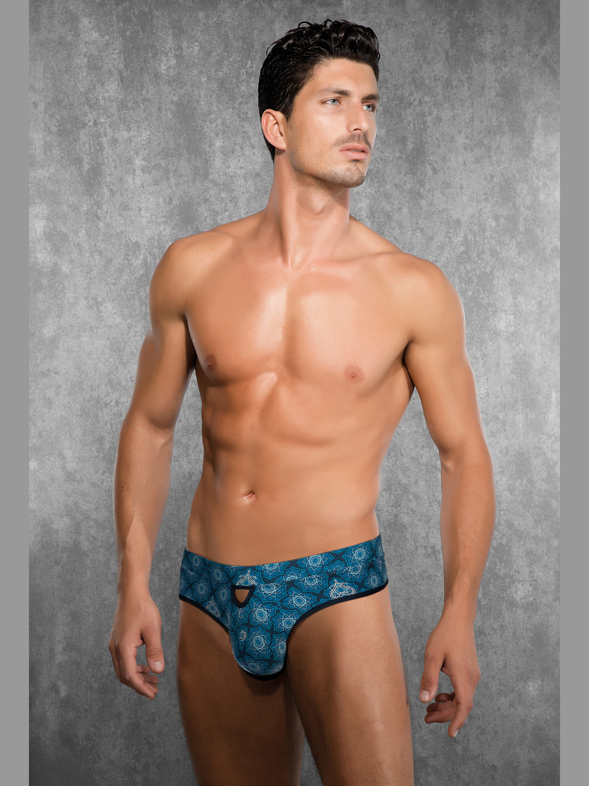 Стринги мужские Doreanse 1034 с цветным принтом