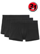 Комплект из 3-х трусов-боксеров мужских HOM 40-2437 чёрного цвета