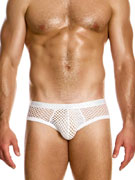 Трусы-брифы мужские Modus Vivendi 05416 белые в крупную сеточку