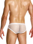 Трусы-брифы мужские Modus Vivendi 05416 белые в крупную сеточку