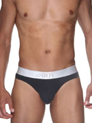 Трусы-бразилы мужские Oboy 06-8292 чёрные