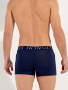 Комплект трусов-боксеров мужских HOM 40-2999 тёмно-синие + в сине-белую полоску