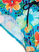 Плавки-брифы мужские HOM 40-2761 бирюзовые с цветным принтом