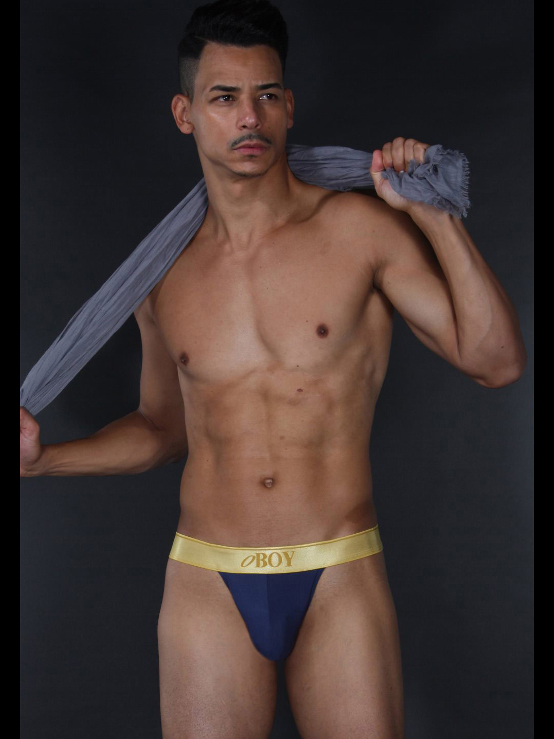 Трусы-танга мужские Oboy Gold, арт. Oboy 06-6980 синие
