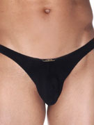 Трусы-бразилы мужские Oboy 06-8252 чёрные