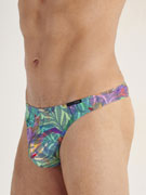 Стринги мужские HOM 40-3245 с растительным принтом