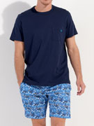 Пижама мужская HOM 40-2946 с цветным принтом